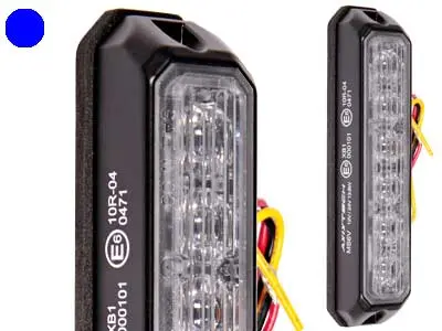 Axixtech LED märgutuli, MS6V, ECE-R65, 128×28 mm, sinine, 11-30 V