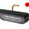 Axixtech LED märgutuli, MS3, 86×27 mm, punane, 12-24 V