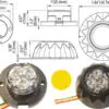 Axixtech LED märgutuli, 47×17 mm