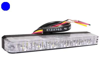 Axixtech LED märgutuli, ES6, 129×16 mm, sinine, 12-24 V