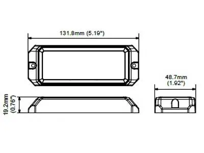 Axixtech LED märgutuli, MS26, 132×49 mm, punane, 11-30 V 3