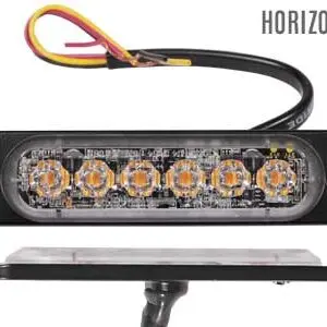 Axixtech LED märgutuli, ST6, 112×28 mm, kollane, 12-24 V, 1603-300583