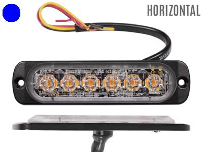 Axixtech LED märgutuli, ST6, 112×28 mm, sinine, 12-24 V