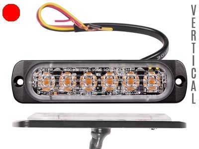 Axixtech LED märgutuli, ST6, 112×28 mm, punane, 12-24 V, 1603-30058511
