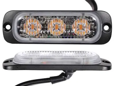 Axixtech LED märgutuli, superõhuke, ST3, 86×27 mm, kollane, 12-24 V 2
