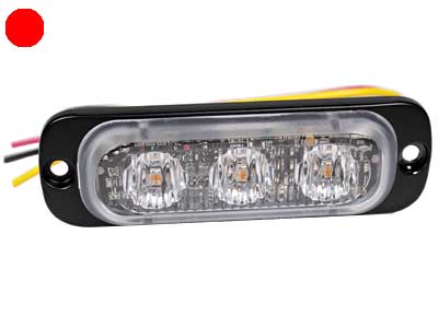 Axixtech LED märgutuli, superõhuke, ST3, 86×27 mm, punane, 12-24 V