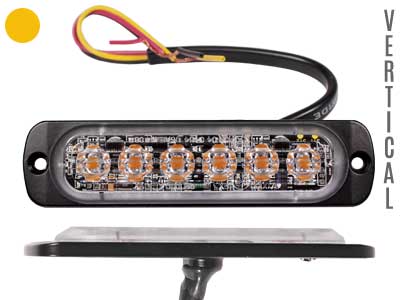 Axixtech LED märgutuli, ST6V, 112×28 mm, kollane, 12-24 V