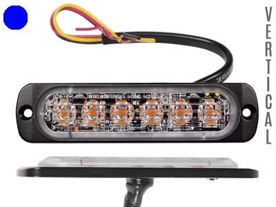 Axixtech LED märgutuli, ST6V, 112×28 mm, sinine, 12-24 V