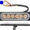 Axixtech LED märgutuli, ST6, 112×28 mm, sinine-punane, 12-24 V