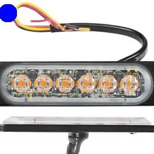 Axixtech LED märgutuli, ST6, 112×28 mm, sinine-punane, 12-24 V