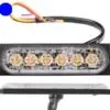 Axixtech LED märgutuli, ST6, 112×28 mm, kollane-sinine, 12-24 V