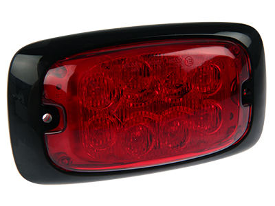 Axixtech LED märgutuli, R4, 122×70 mm, punane, 12-24 V