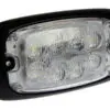 Axixtech LED märgutuli, R4, 122×70 mm, valge, 12-24 V