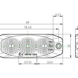 LED Autolamps LED märgutuli, ECE R65 3
