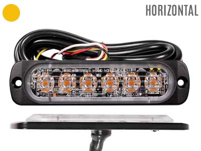Axixtech LED märgutuli, ST6, 112×28 mm, kollane, 12-24 V, 1603-300652