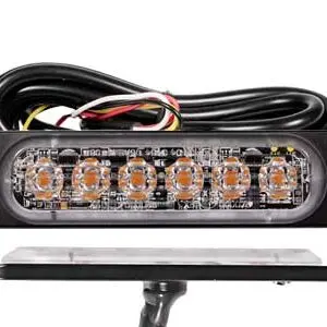 Axixtech LED märgutuli, ST6, 112×28 mm, kollane, 12-24 V, 1603-300653