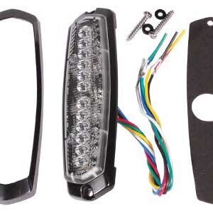 Axixtech LED märgutuli, kahevärviline, SM6-D, 137×42 mm, kollane-sinine, 12-24 V 3