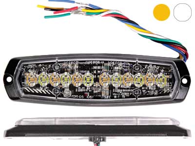 Axixtech LED märgutuli, kahevärviline, SM6-D, 137×42 mm, kollane, 12-24 V