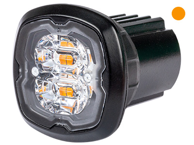 Axixtech LED märgutuli, CR06, 37×37 mm, kollane, 12-24 V