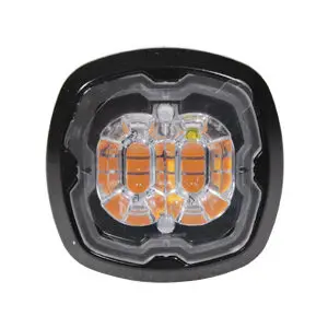 Axixtech LED märgutuli, CR06, 37×37 mm, kollane, 12-24 V 2