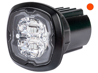Axixtech LED märgutuli, CR06, 37×37 mm, punane, 12-24 V