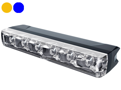 Axixtech LED märgutuli, ED6, 86×13 mm, kollane-sinine, 12-24 V