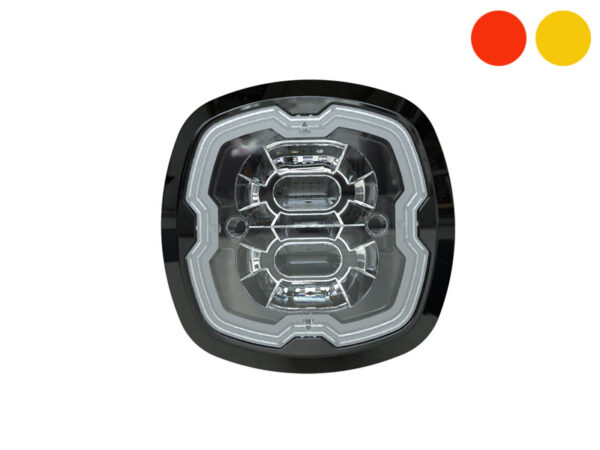 Axixtech LED märgutuli, kahevärviline, CR06-D, 37×37 mm, 12-24 V, 1603-300740