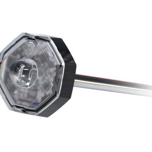 Axixtech LED märgutuli, OF01, 22×22 mm, kollane, 12-24 V 2