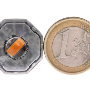 Axixtech LED märgutuli, OF01, 22×22 mm, kollane, 12-24 V 5