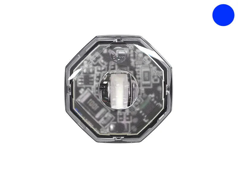 Axixtech LED märgutuli, OF01, 22×22 mm, sinine, 12-24 V