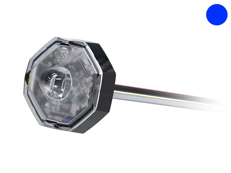Axixtech LED märgutuli, OF01, 22×22 mm, sinine, 12-24 V 2