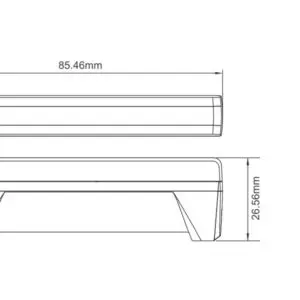 Axixtech LED märgutuli, ED6, 86×13 mm, kollane, 12-24 V, 1603-300752 5
