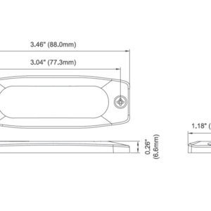 Axixtech LED märgutuli, LP3 3