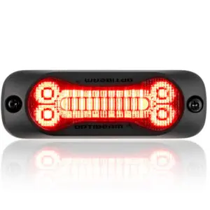 OPTIBEAM Dark Phantom SX3, 89×30 mm, punane, 12-24 V