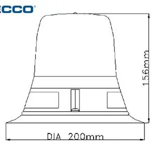 ECCO LED vilkur, 200×156 mm 2