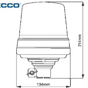 ECCO LED vilkur, 134×214 mm 2