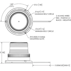 ECCO LED vilkur, 130×100 mm 2