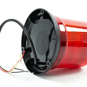 Axixtech LED vilkur, B14, 142×128 mm, punane, 12-24 V 2