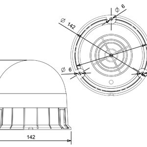 LED vilkur, 142×125 mm 2