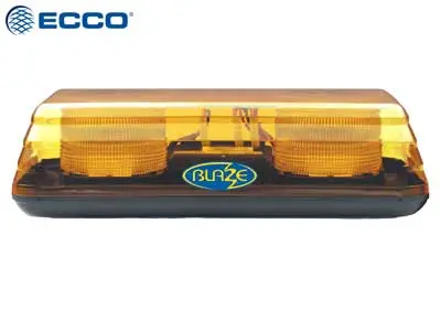 ECCO LED vilkurpaneel, Blaze II, 400×210 mm, kollane, 12-24 V, 1603-601202