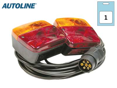Autoline tulede komplekt haagisele, 12 V