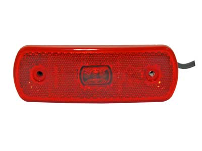 SIM LED ääretuli, 104×36 mm, punane, 12-24 V
