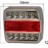 Autoline LED tagatuli, 106×98 mm