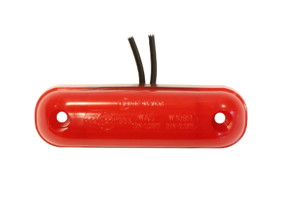 WAS LED ääretuli, NEON EFFECT, 84×24 mm, punane, 12-24 V