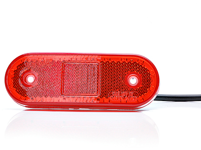 WAS LED ääretuli, 114×40 mm, punane, 12-24 V