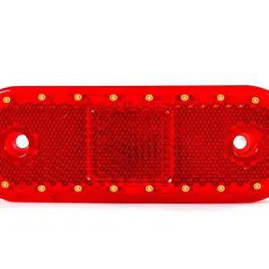 WAS LED ääretuli, 114×40 mm, punane, 12-24 V 3