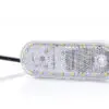 WAS LED ääretuli, 114×40 mm, valge, 12-24 V
