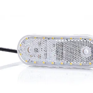 WAS LED ääretuli, 114×40 mm, valge, 12-24 V