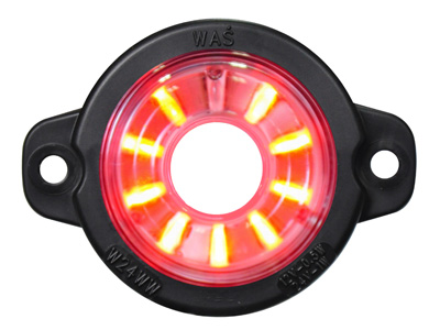 WAS LED ääretuli, punane, 12-24 V, 1606-27740