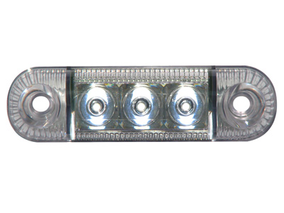 WAS LED ääretuli, 84×24 mm, valge, 12-24 V, 1606-27744